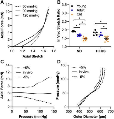Biomechanical Properties of Mouse Carotid Arteries With Diet-Induced Metabolic Syndrome and Aging